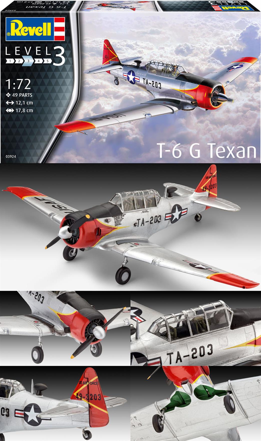 Revell 1/72 03924 T-6 G Texan Advanced Trainer Kit