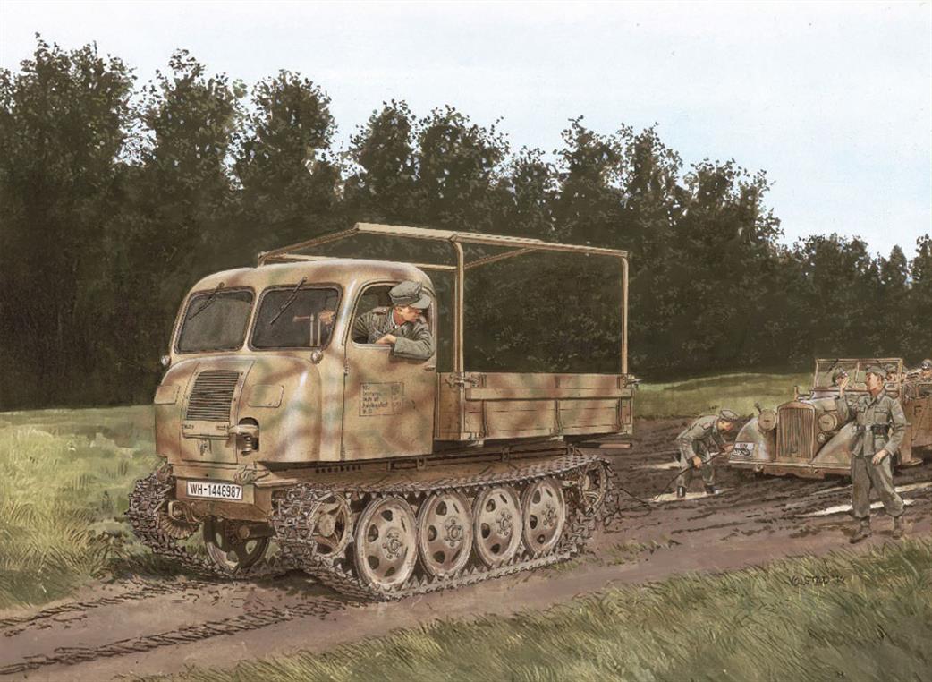 Dragon Models 1/35 6691 RSO/01 Type 470 German WW2 Utility Halftrack Plastic Kit
