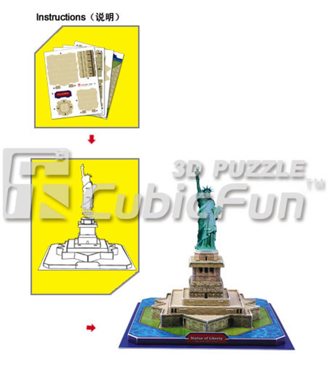 CubicFun  C080H Statue of Liberty New York 3D Puzzle Kit