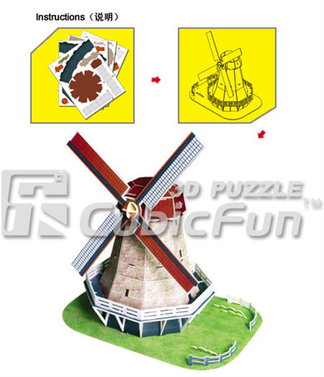 CubicFun  C089H Holland Windmill 3D Puzzle Kit