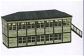 Signal boxï¿½modelled on design used by the North London Railway.