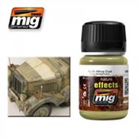 MIG Productions 1404 Enamel Nature Effect - North African DustEnamel Nature Effect 35ml JarLight tan coloured effect ideally suited for creating dusty accumulations