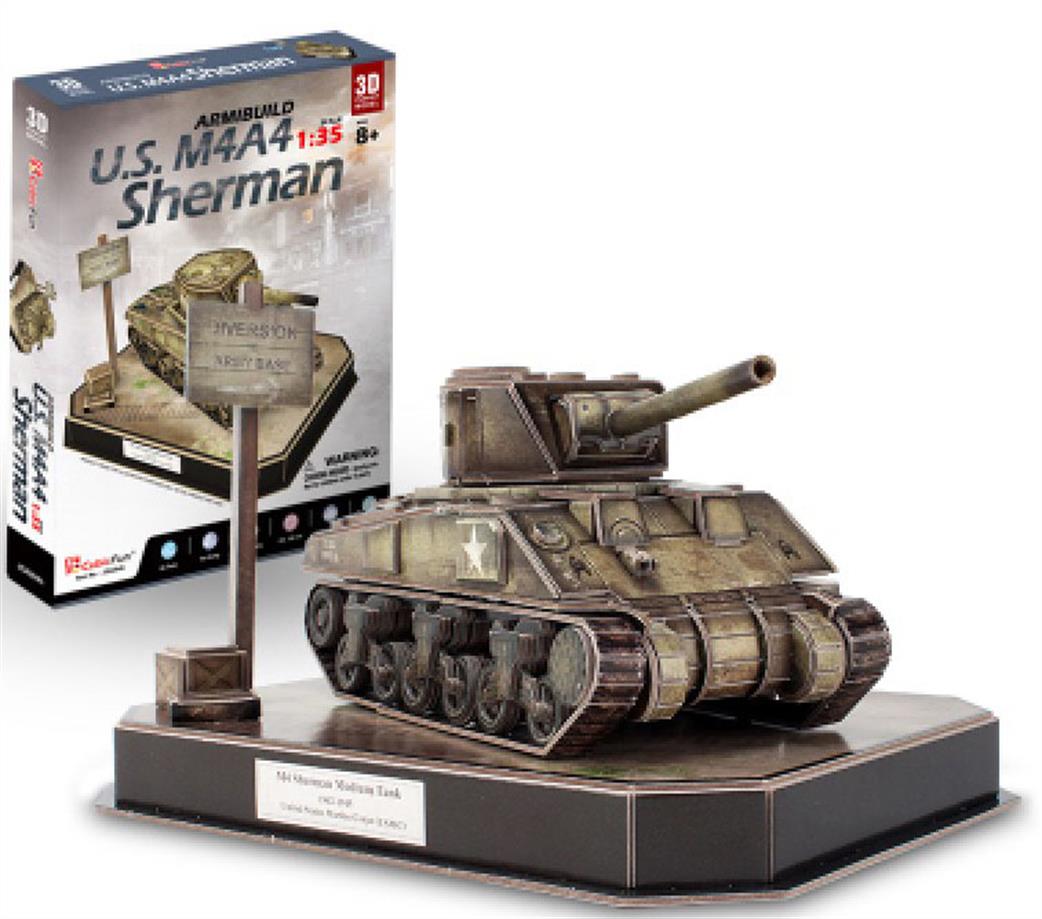 CubicFun 1/35 JS4204H American M4A4 Sherman 3D Puxxle