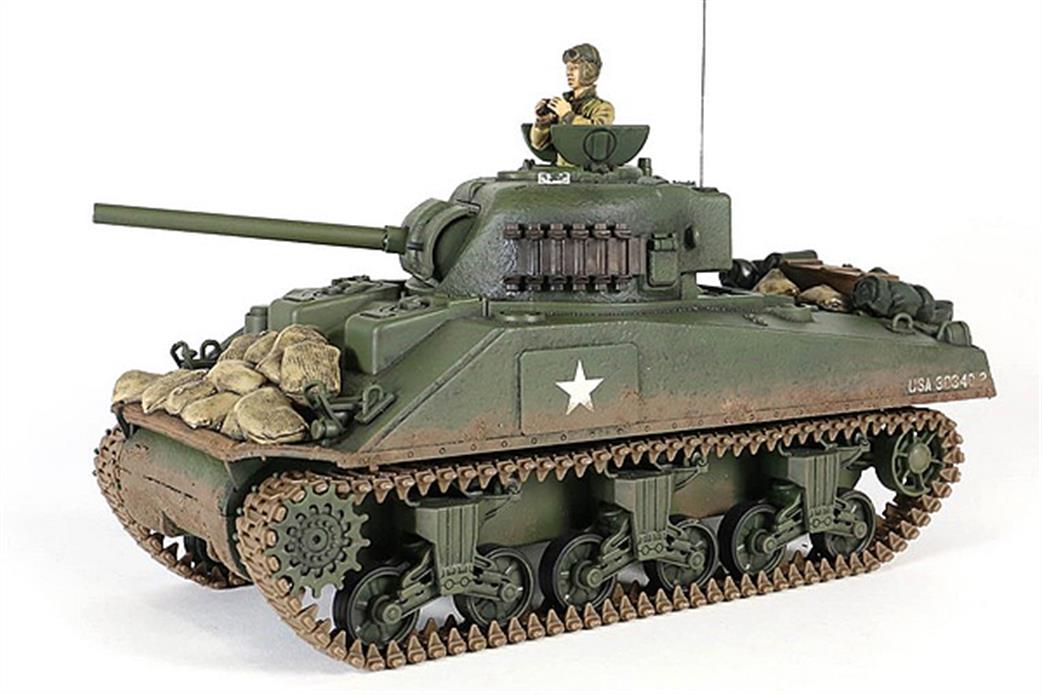 Unimax Forces of Valor 1/24 372014 US Sherman M4A3 Medium RC Battle Tank