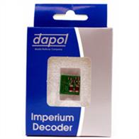 The Dapol Imperium decoder is a small size 21 pin 6 function MTC decoder with 1amp rating, 2amp peak and 100mA function output.Decoder measures 15mm across the connector, 17mm length. 10 years warranty against failure in normal use.