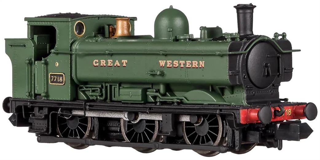 Dapol N 2S-007-029 GWR 7718 57xx Class 0-6-0 Pannier Tank Green Lettered GREAT WESTERN