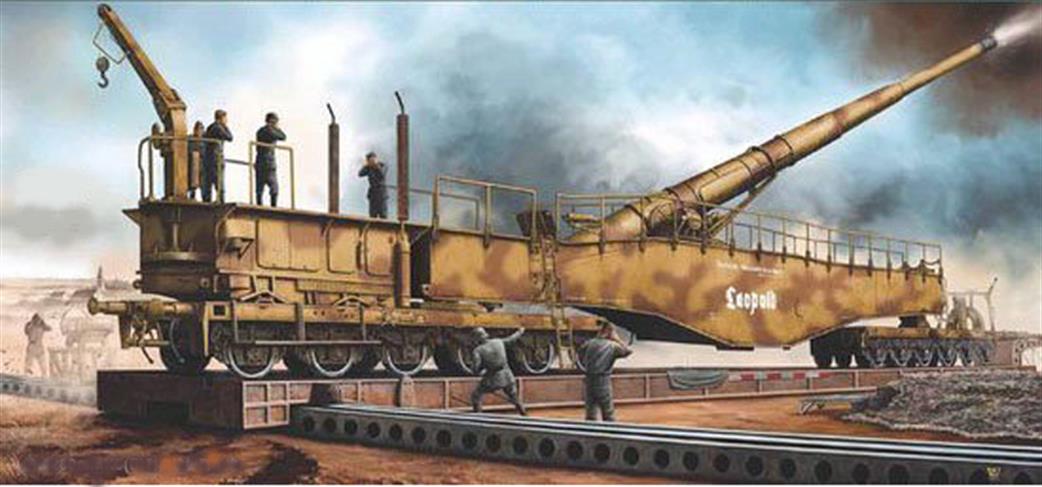 Trumpeter 1/35 00207 German 280mm K5(E) Leopold Railroad Gun