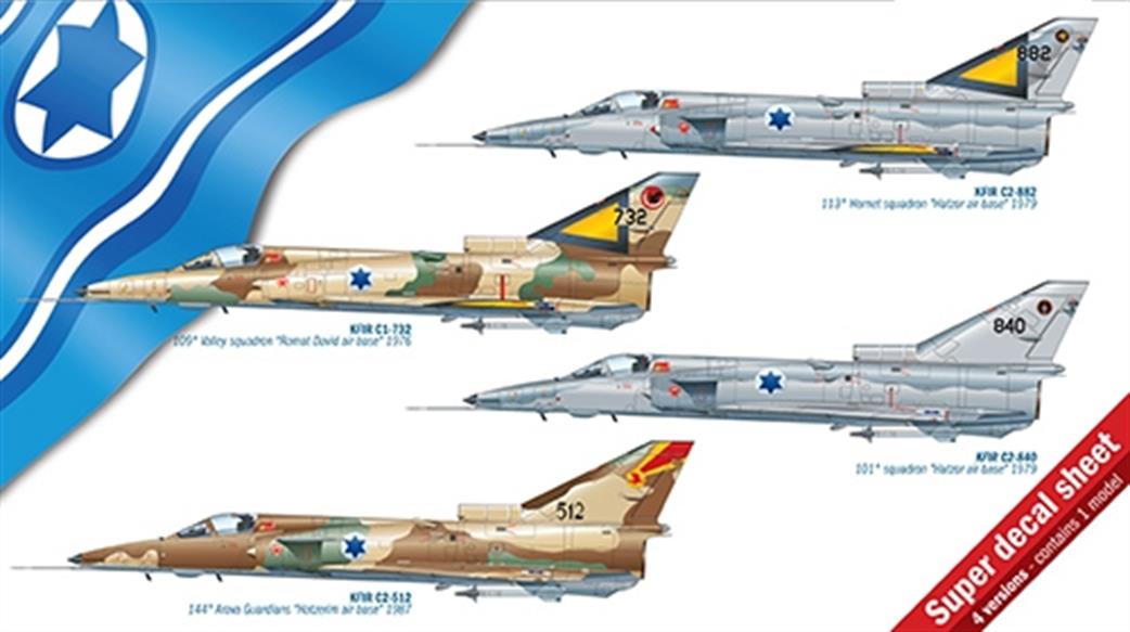 Italeri 1/48 2688 Israeli Kfir C1 / C2 Jet Fighter Kit