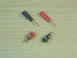 Pair of 2mm plugs &amp; sockets