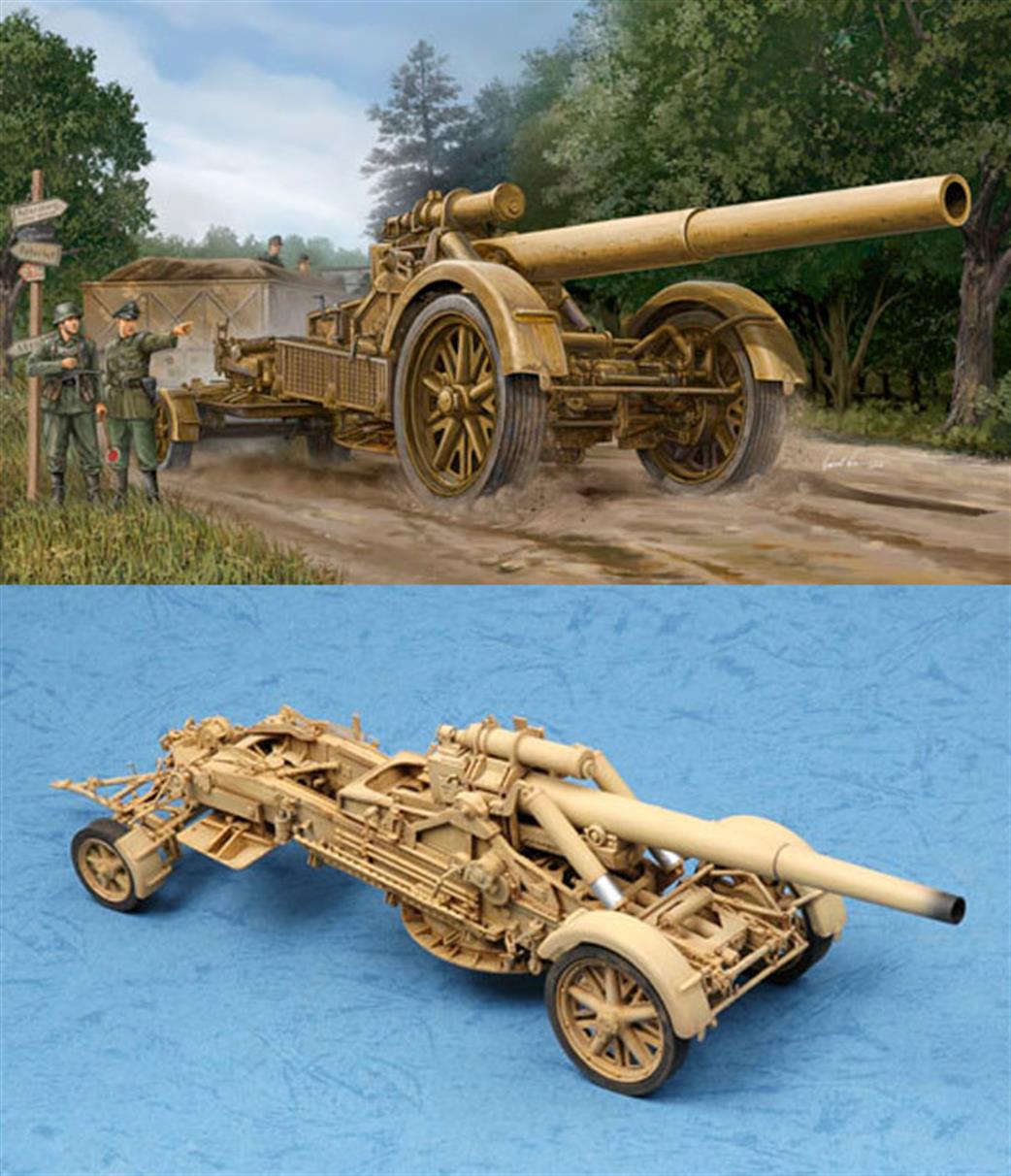 Trumpeter 02314 German 21cm Morser 18 WW2 Artillery Piece Kit 1/35