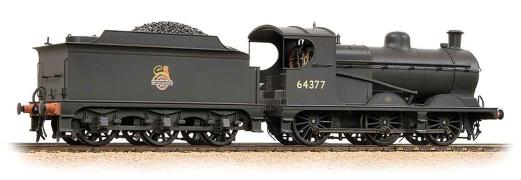 Bachmann OO 31-321DS BR 64377 Robinson J11 Class 0-6-0 BR Black Early Emblem DCC & Sound Weathered