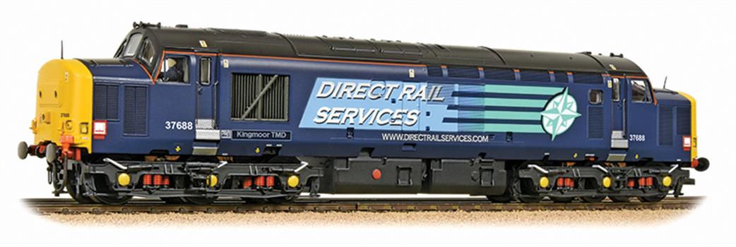 Bachmann OO 32-392 DRS 37688 Refurbished Class 37/5 Co-Co Diesel Locomotive DRS Compass Livery Model