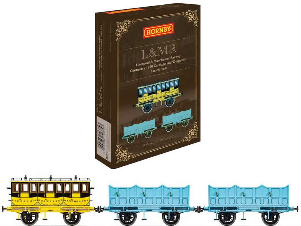 Hornby OO R40371 Liverpool & Manchester Railway Centenary 1930 Huskisson Coach & Carriage Pack
