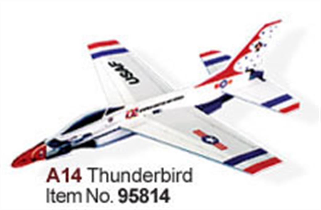 Lyonaeec  95814 A14 F16 Thunderbirds Flying Toy Model
