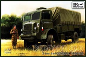 IBG Models 72001 1/72 Scale British Bedford QLD 3-ton 4x4 General Service TruckThis kit features nicely moulded detail, clear plastic parts for glazing etc and a decal sheet. Illustrated assemply instructions are also included.Glue and paints are required 