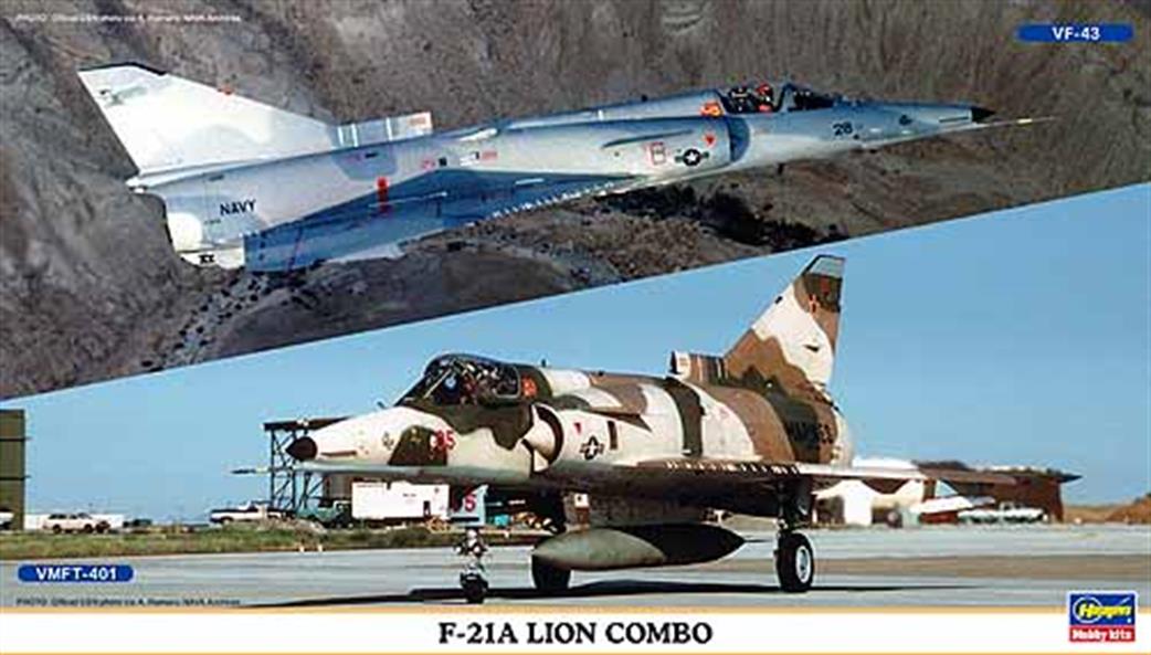 Hasegawa 1/72 00986 USAF F-21A Lion Combo Twin Kit Pack