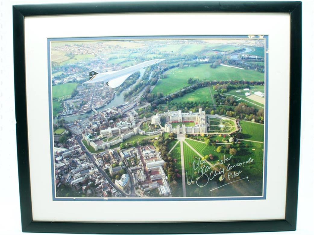 AM Photo  cp2838 Concorde over Windsor Signed Print Large