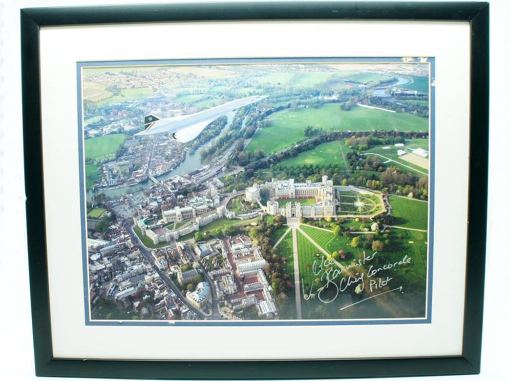 AM Photo cp2838 Concorde over Windsor Signed Print Large