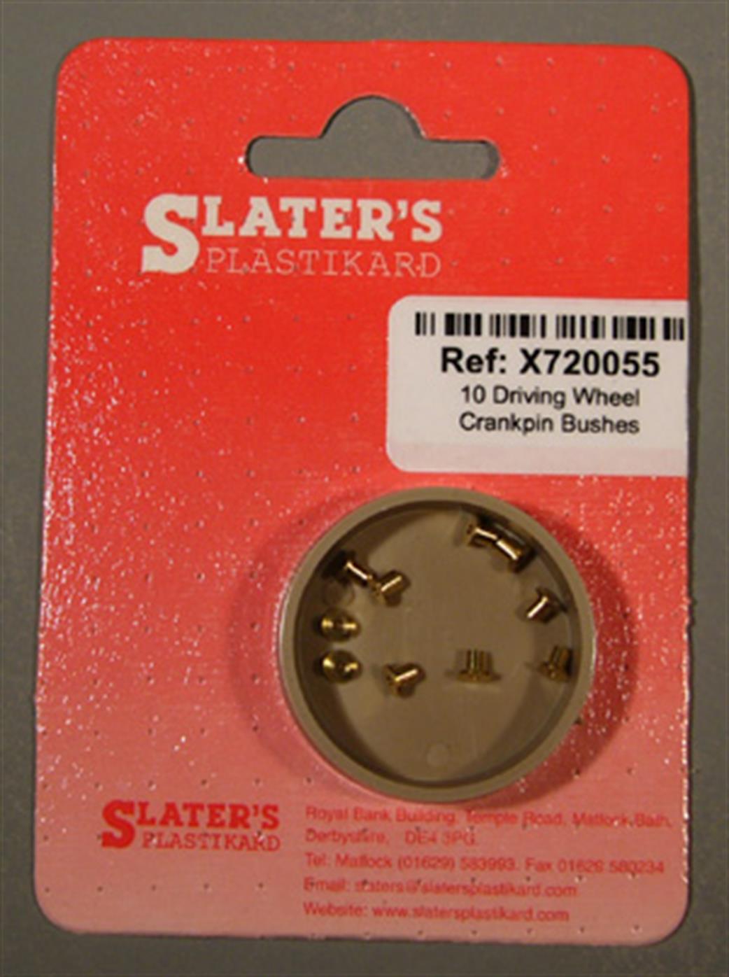 Slaters Plastikard O Gauge X720055 10 Driving Wheel Crankpin Bushes