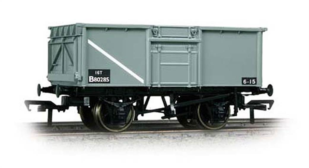 Bachmann OO 37-225H 16T Mineral Wagon BR Grey With Top Flap Doors
