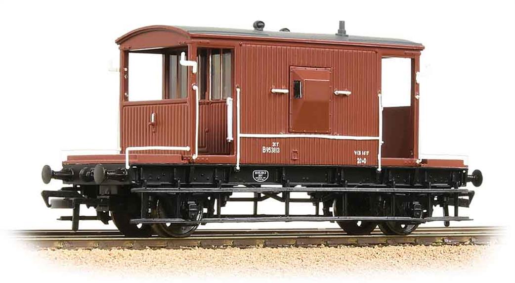 Bachmann OO 37-536A BR CAP 20 Ton Goods Guards' Brake Van TOPS era BR Freight Brown