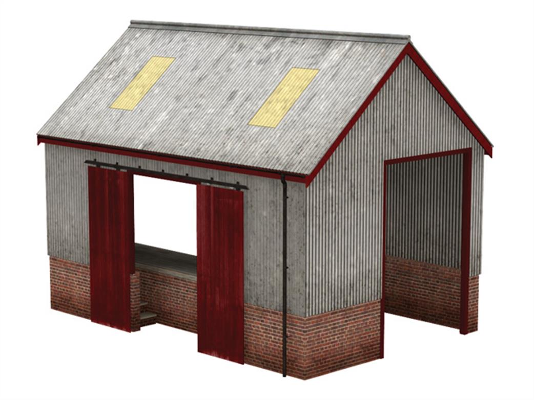 Bachmann OO 44-0022 Scenecraft Corrugated Iron Goods Shed