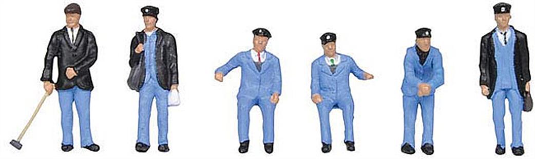 Bachmann OO 36-407 Train Crew 1950s Pack of 6 Figures