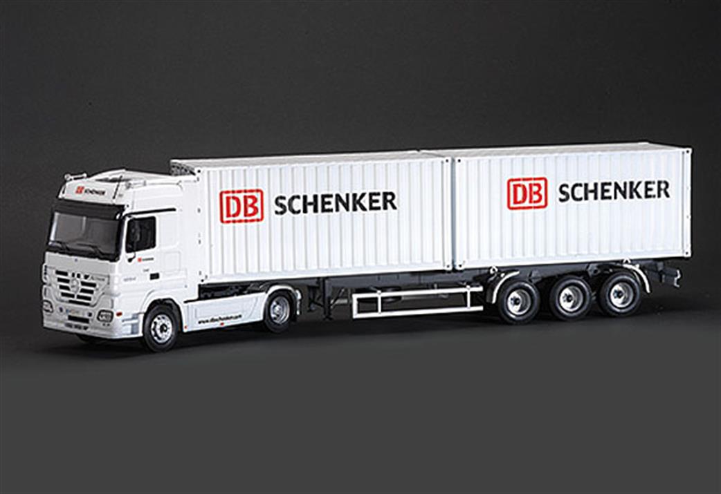 Italeri 1/24 3865 Mercedes Actros Truck & Trailer with 2x20 Containers DB Schenker Kit