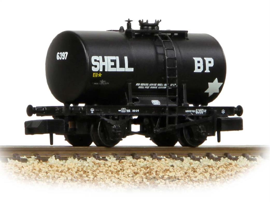 Graham Farish N 378-004A Shell BP 20Ton Anchor-Mounted Tank Wagon 6397 Black