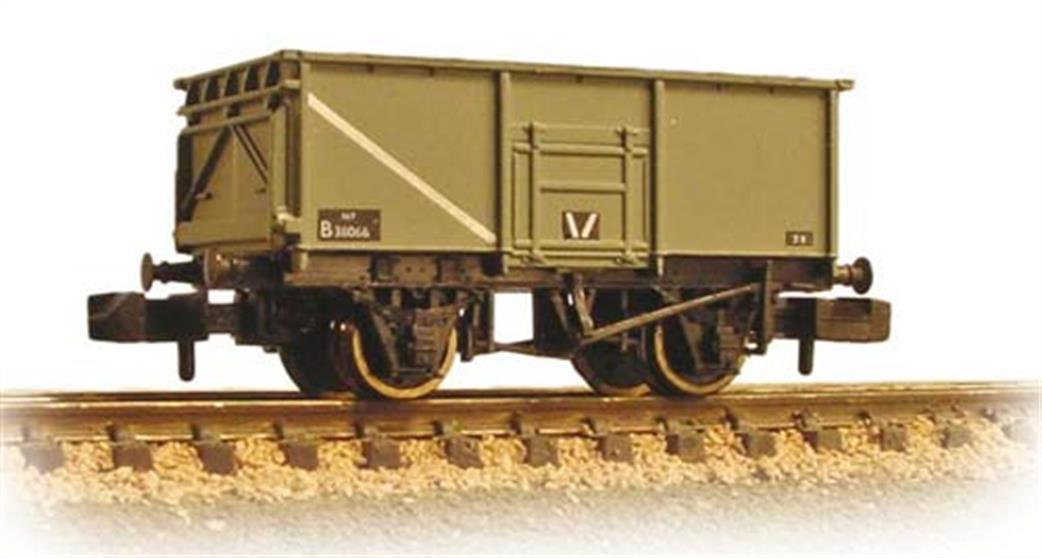 Graham Farish N 377-254A 16 Ton Steel Mineral Wagon BR Grey Weathered