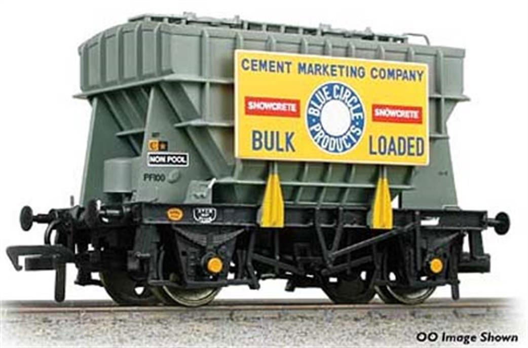 Graham Farish N 377-828A 22 Ton Presflo Bulk Powder Wagon Cement Marketing Board Blue Circle Snowcrete