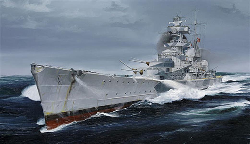 Trumpeter 1/700 05775 Admiral Hipper German WW2 Cruiser 1941 Plastic Kit