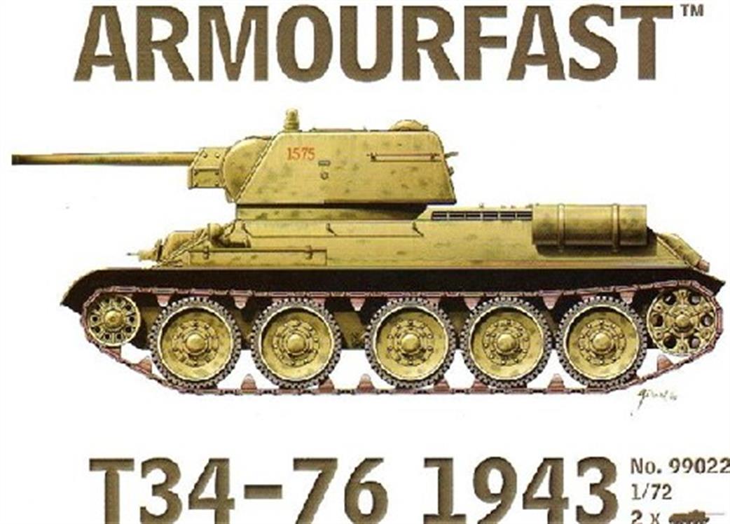 Armourfast 1/72 99022 T34/76 1943 Twin Pack