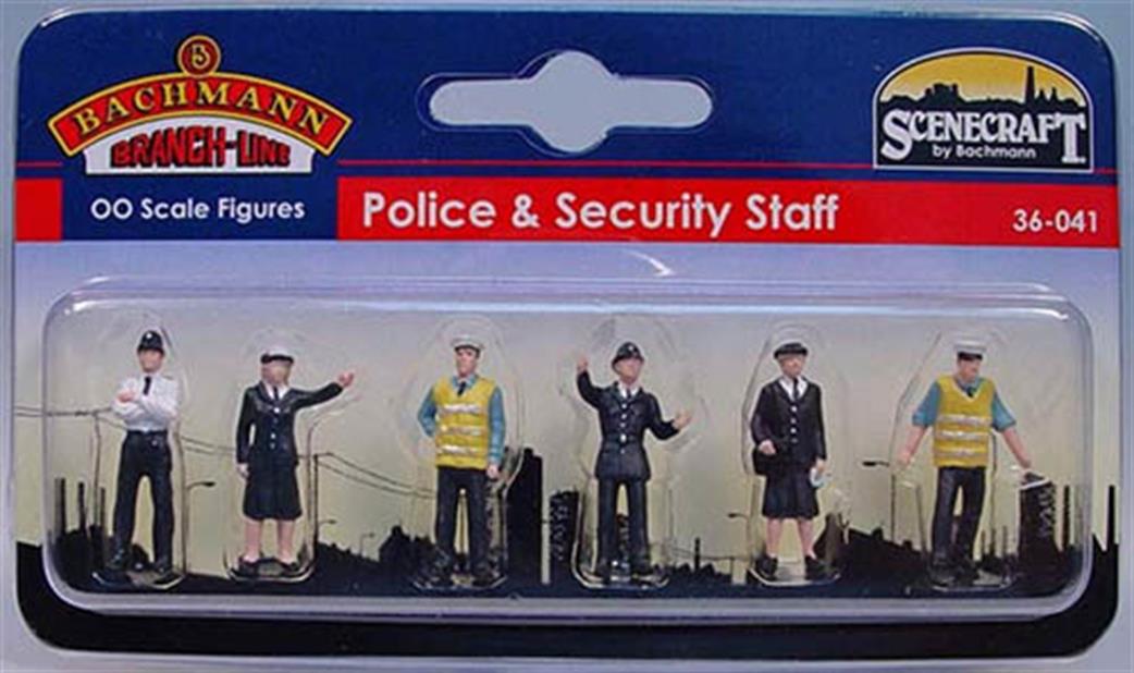 Bachmann 36-041 Policemen and Traffic Wardens Pack of 6 Figures OO