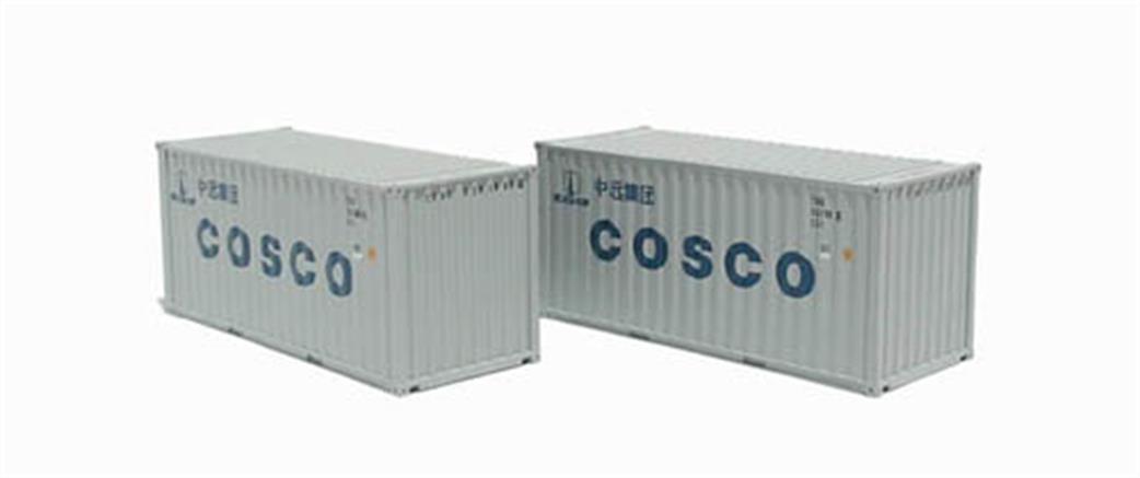 Bachmann OO 36-127 20ft Container Cosco Pack of 2