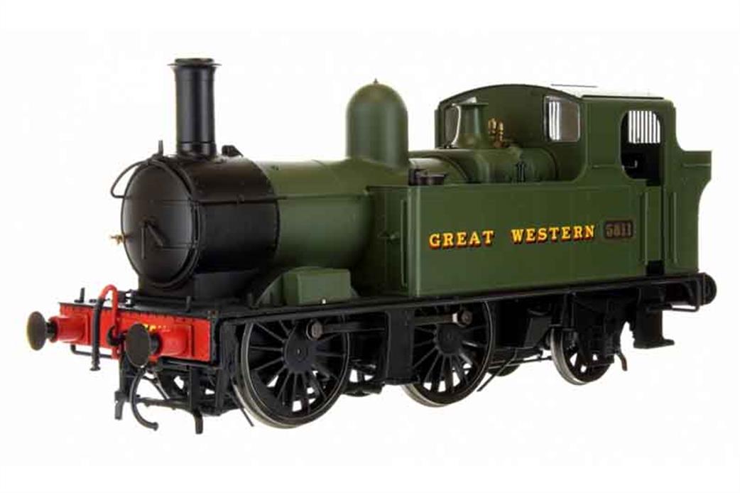Dapol 7S-006-050 GWR 5811 58xx Class 0-4-2T Green Lettered Great Western O Gauge