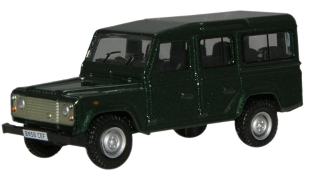 Oxford Diecast 76DEF001 Green Land Rover Defender 1/76