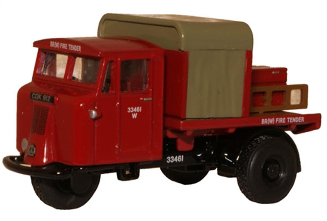 Oxford Diecast 1/76 76MH015 BR Rail Mechanical Horse Rigid Fire Tender