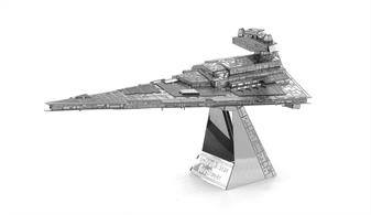 Metal Earth&nbsp;Star Wars Imperial Star Destroyer 3D laser cut model kt.Easy to assemble metal model kit, laser cut from thin steel sheet using tab and slot assembly.