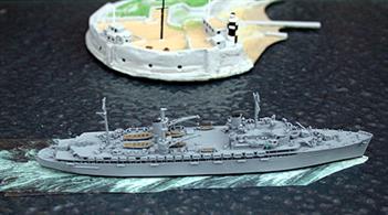 New for 2013! A highly detailed model of a purpose-built repair ship of the US Navy. Vulan served in the Mediterranean in 1943 before transferring to the Pacific. As usual for this type of ship she served for very many years after WW2