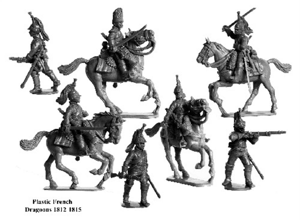 Perry Miniatures FN130 French Napoleonic Dragoons 1812-1815 Unpainted Figures  28mm