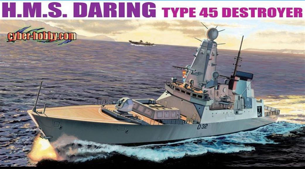Dragon Models 1/700 7093 Cyber-Hobby HMS Daring Type 45 Destroyer RN