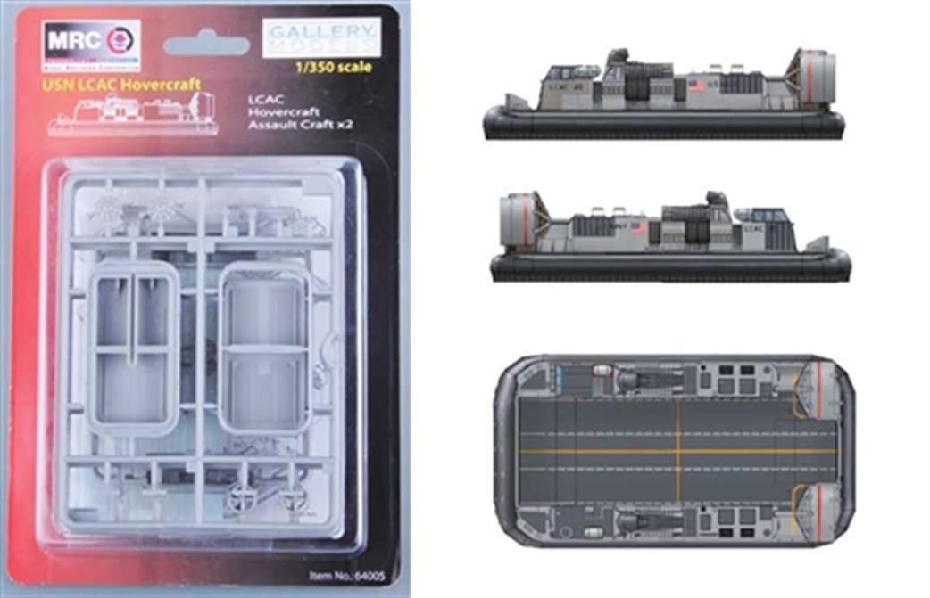 Gallery Models (MRC) GM64005 USN LCAC Hovercraft twin Pack 1/350