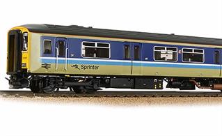 Detailed model of BR Provincial services class 150/2 2-car Sprinter train unit number 150247 in Provincial or Regional Railways livery.The second batch of the class 150 units incorporated corridor connections into the cab ends, enabling through communication when units were coupled together. The power operated sliding doors fitted to the class 150 units allowed a wider door opening and quicker passenger boarding. Most of these units remain in service today, the corridor connections allowing great flexibility in train formations.The Bachmann model features tinted glazing, directional lighting and a 5 pole motor with flywheels for smooth running.