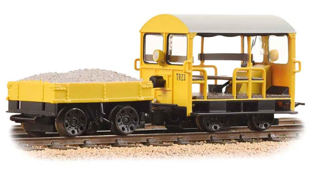 Bachmann OO 32-992 Wickham Type 27 Permanent Way Motor Trolley & Trailer Yellow