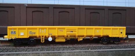 The JNA open wagons form part of the fleet of ballast carriers used by Network Rail. Trains of these wagons a frequently operated with ballast cleaner units and on track renewal operations, arriving with fresh ballast and taking away the dirty and worn ballast.