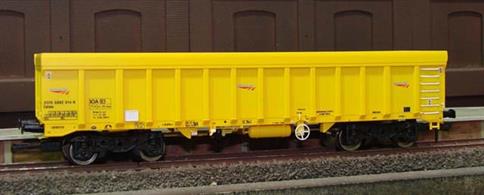 The IOA high sided open wagons form part of the fleet of ballast carriers used by Network Rail.Model painted in the engineers yellow livery with Network Rail lettering as number 70 5992 115-3.