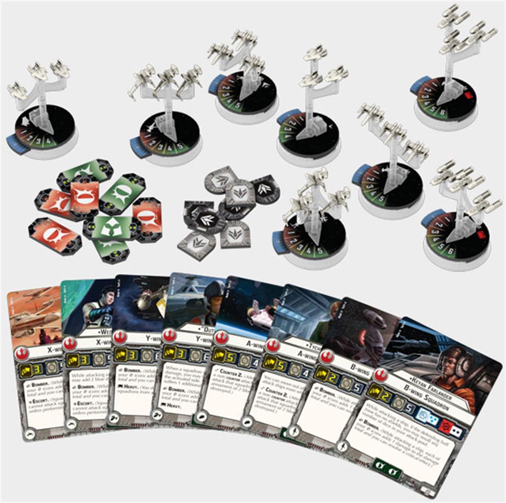 Fantasy Flight Games  SWM07 Rebel Fighter Squadrons for Star Wars Armada Game