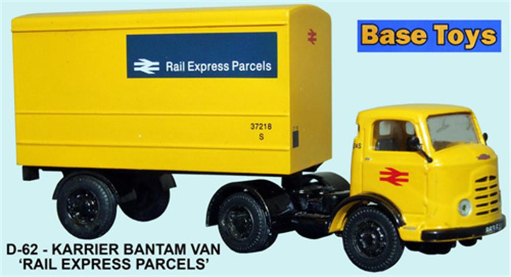 Base Toys 1/76 D62 Karrier Bantam Artic Van British Rail