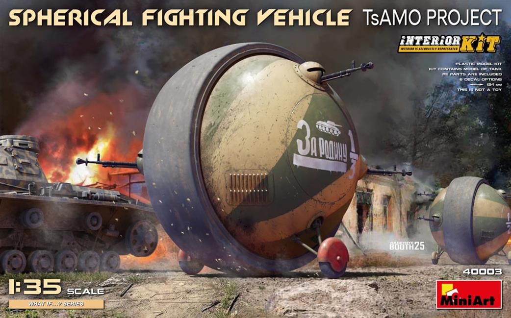 MiniArt 1/35 40003 Spherical Fighting Vehicle TsAmo Project w/interior